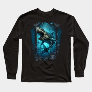 Zombie Shark Long Sleeve T-Shirt